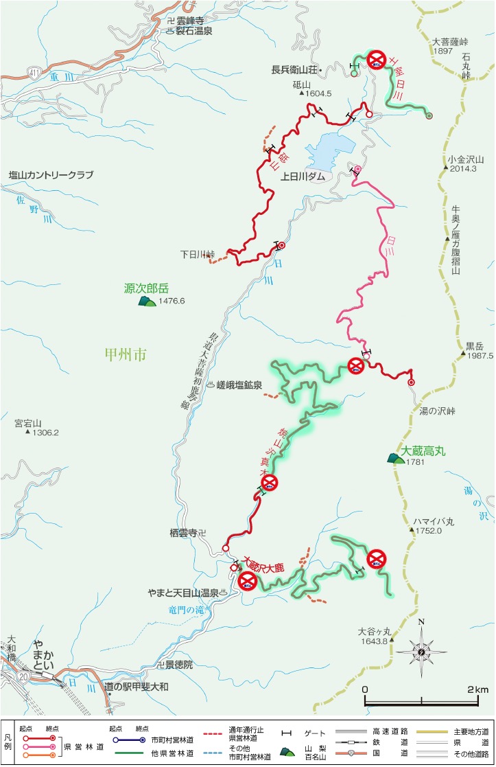湯ノ沢峠 地図
