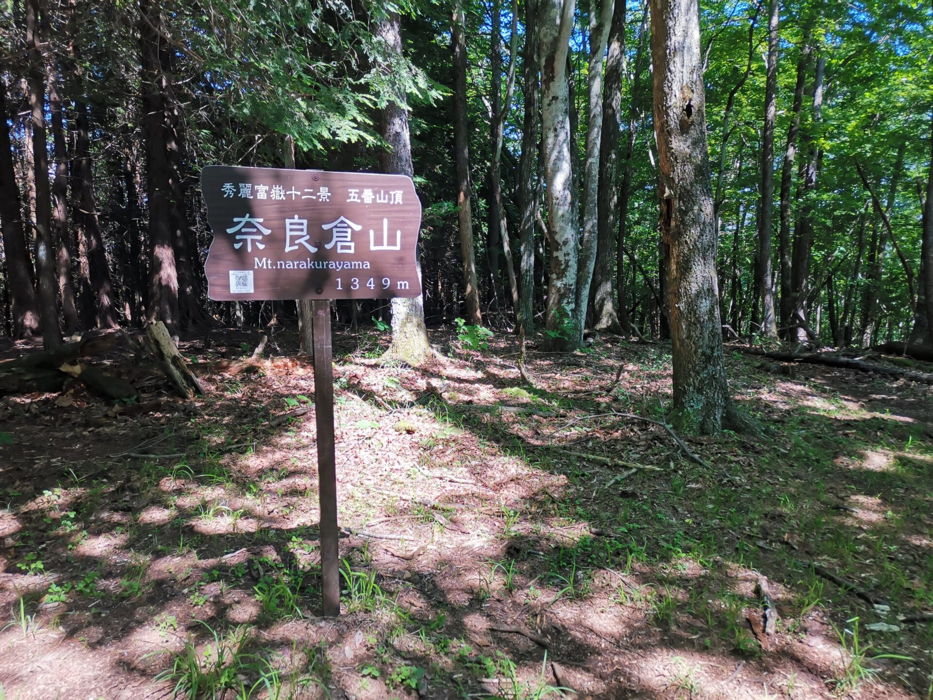 奈良倉山 山頂