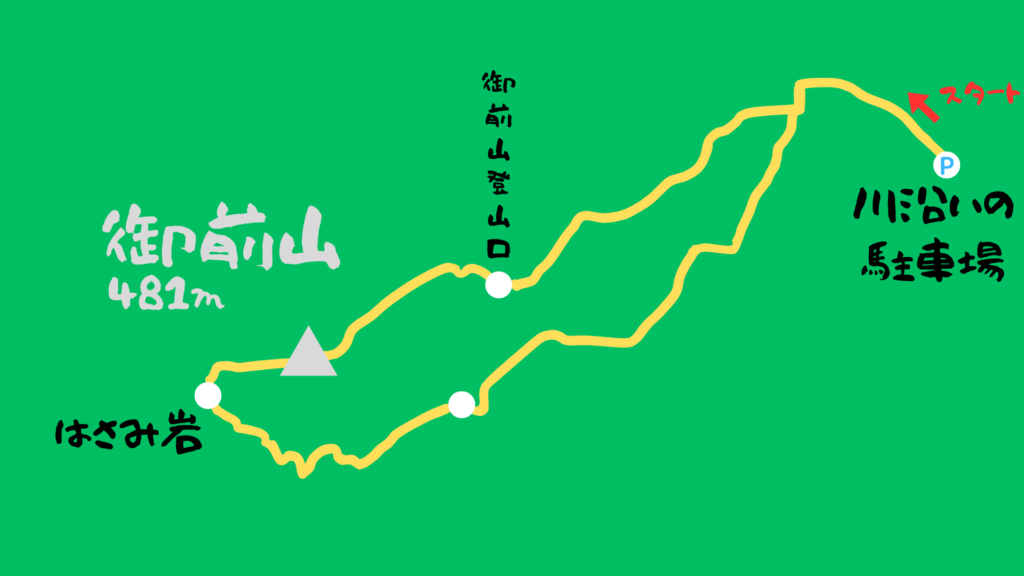 御前山 登山地図