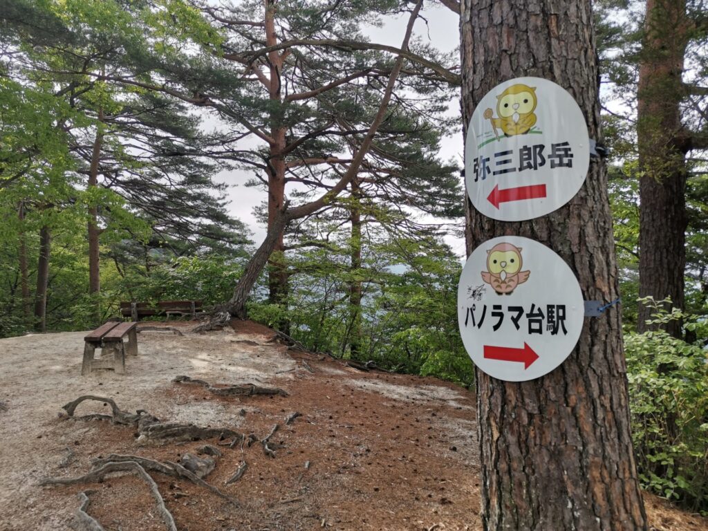 弥三郎岳 道標