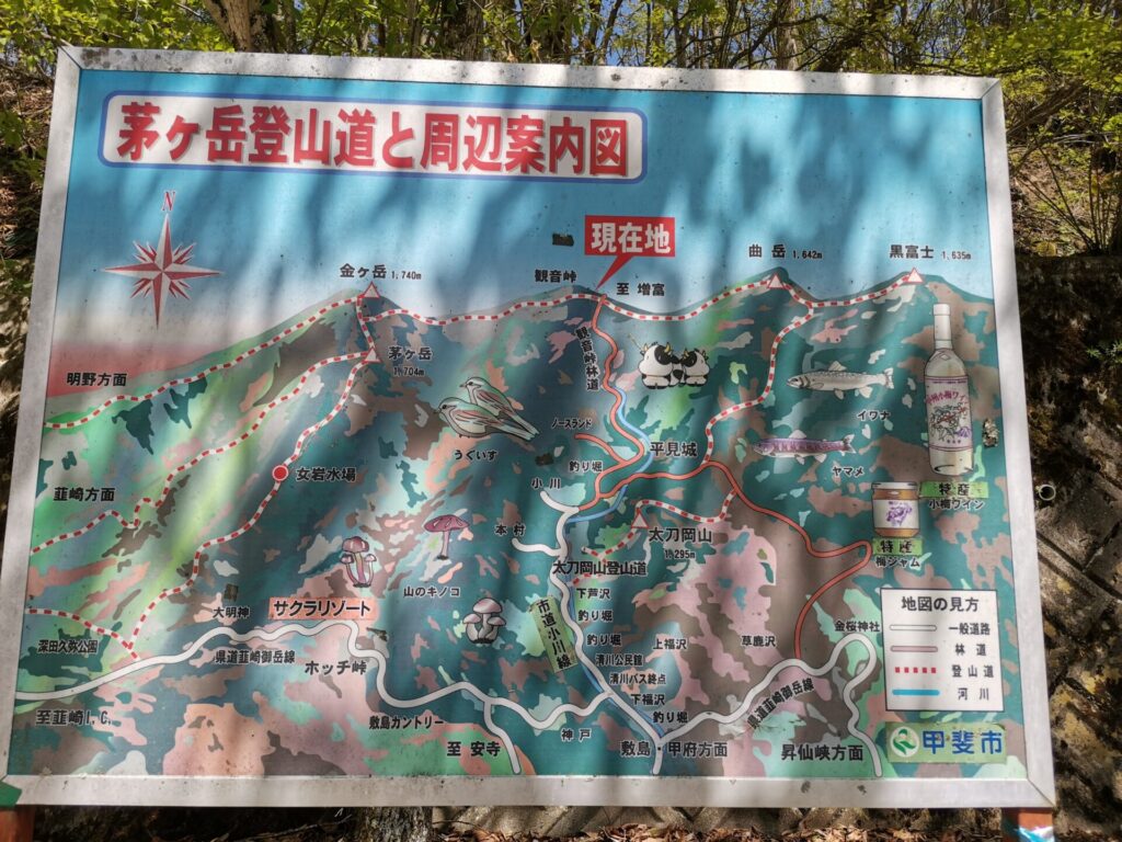 茅ヶ岳登山道