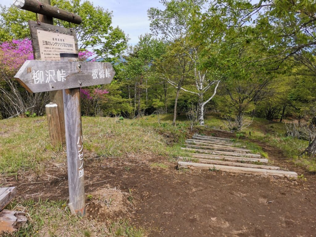 板橋峠 道標