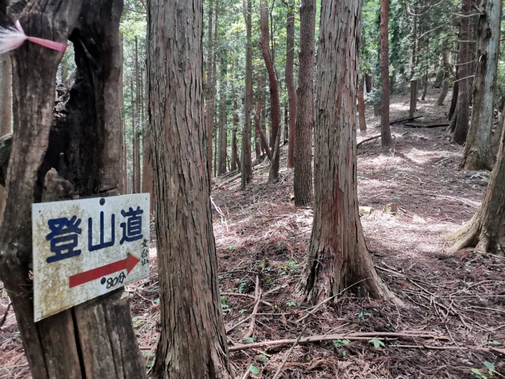 登山道 道標