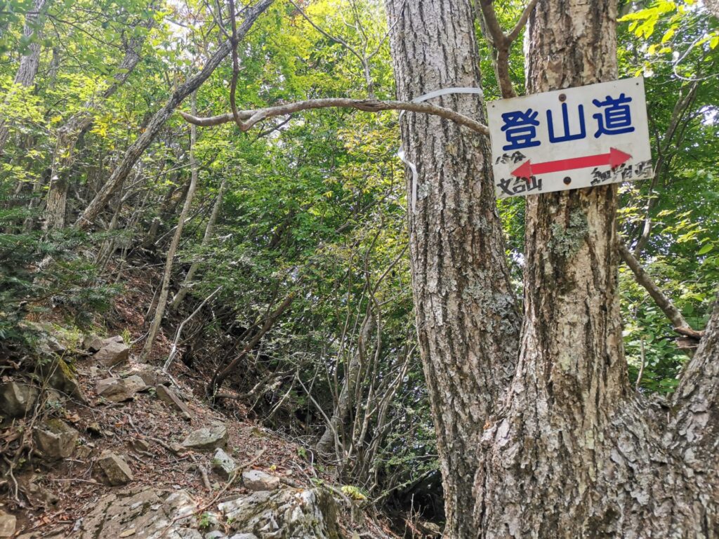 登山道 道標