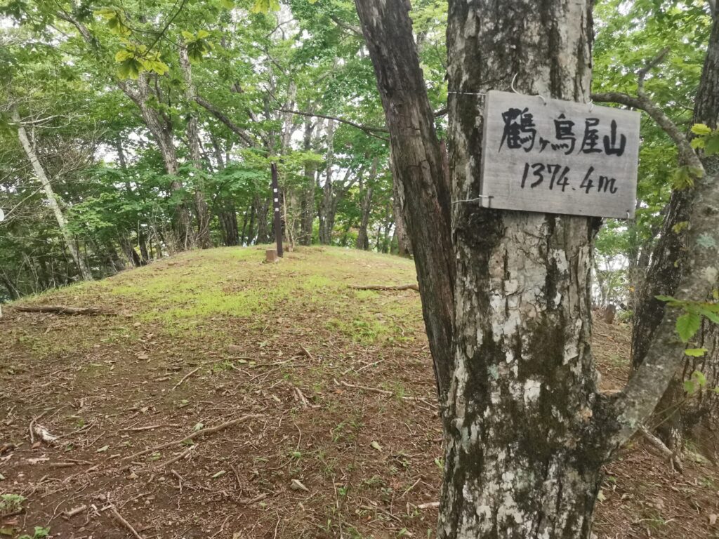 鶴ヶ鳥屋山 山頂