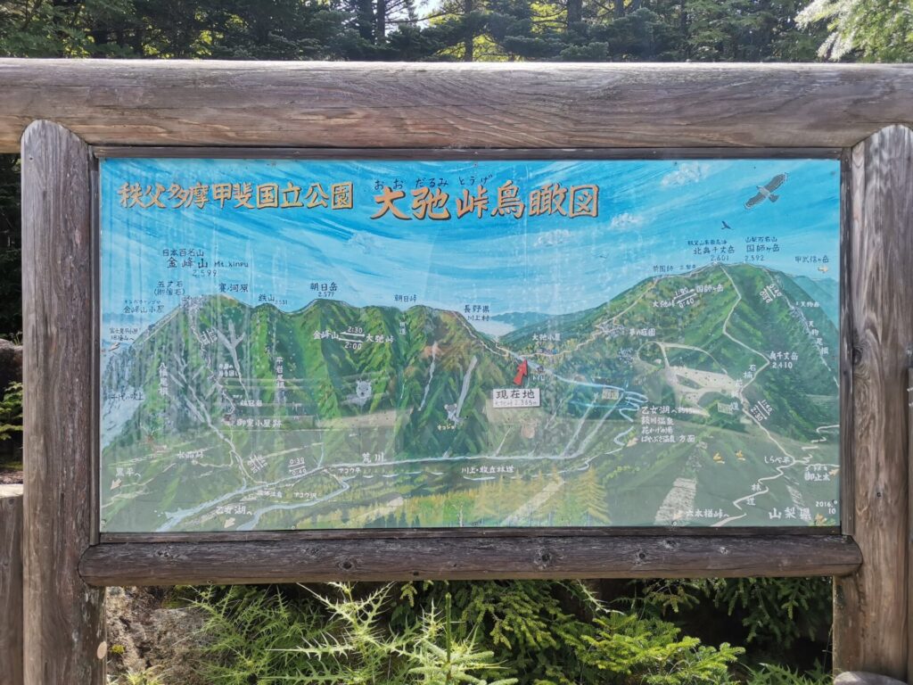 大弛峠 鳥瞰図