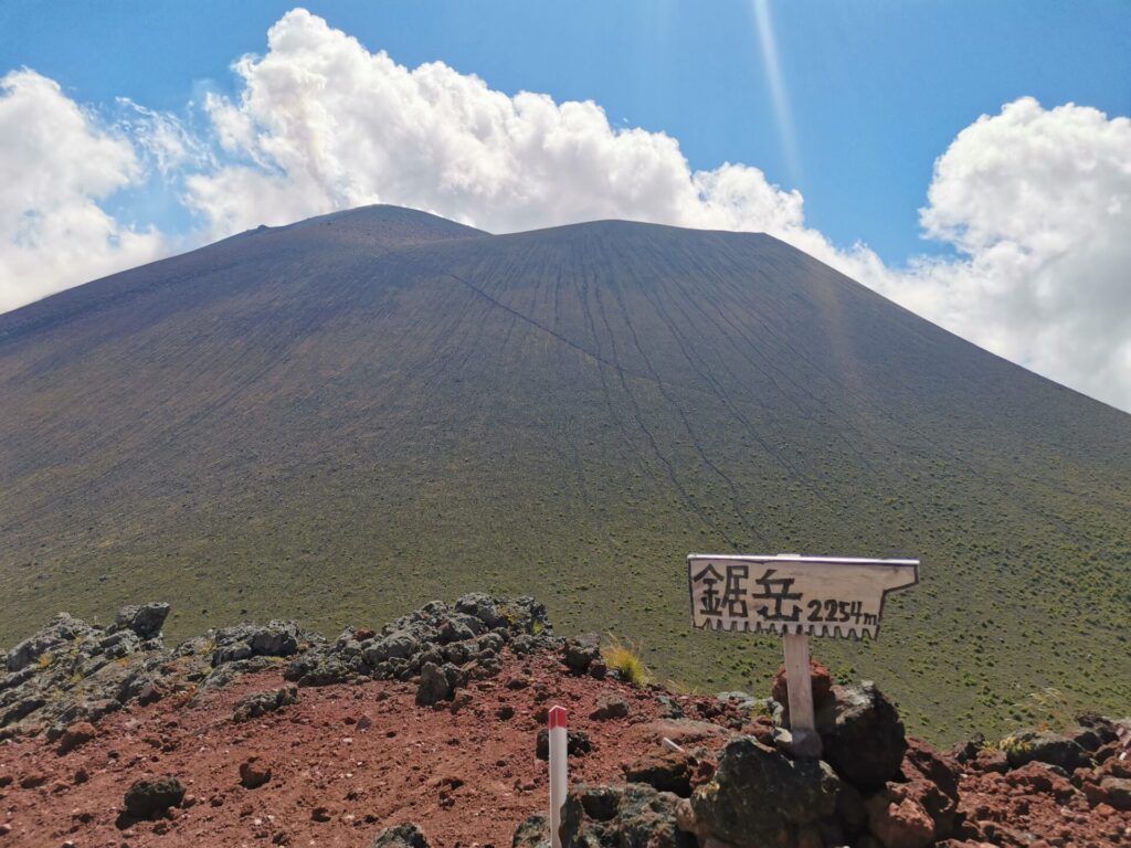 鋸岳 山名板