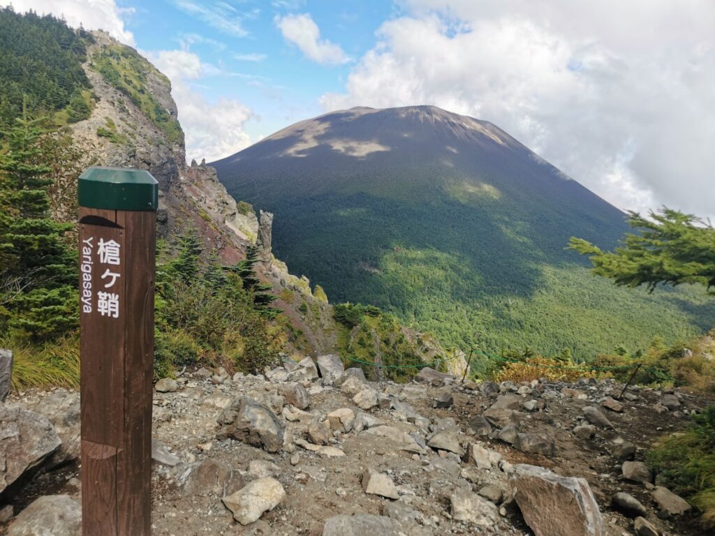 槍ヶ鞘 標柱