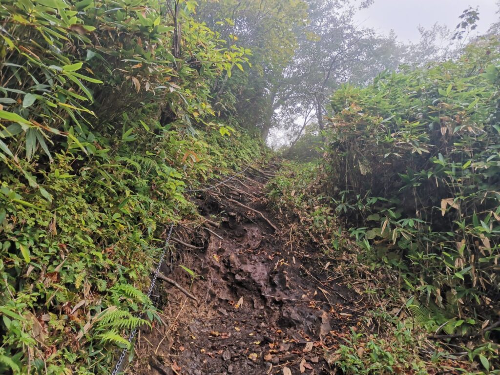 登山道 鎖