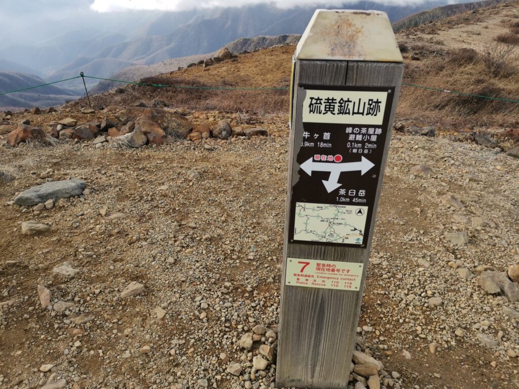 硫黄鉱山跡