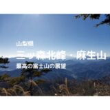 三ッ森北峰、麻生山（山梨県）登山｜電車でのアクセス、登山口、登山ルートなどの紹介【最高な富士の展望】