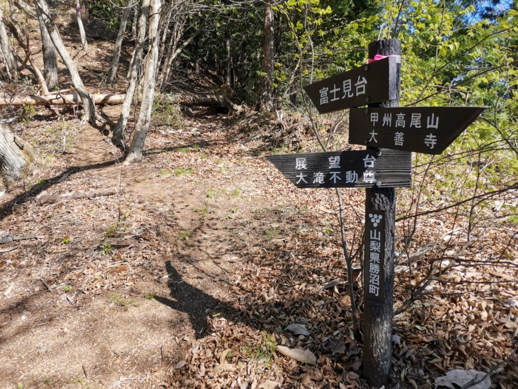 分岐点 道標