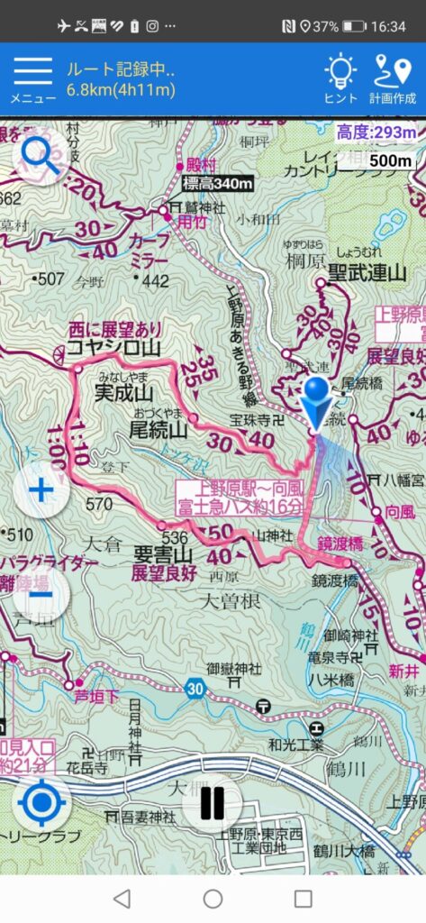 要害山 地図