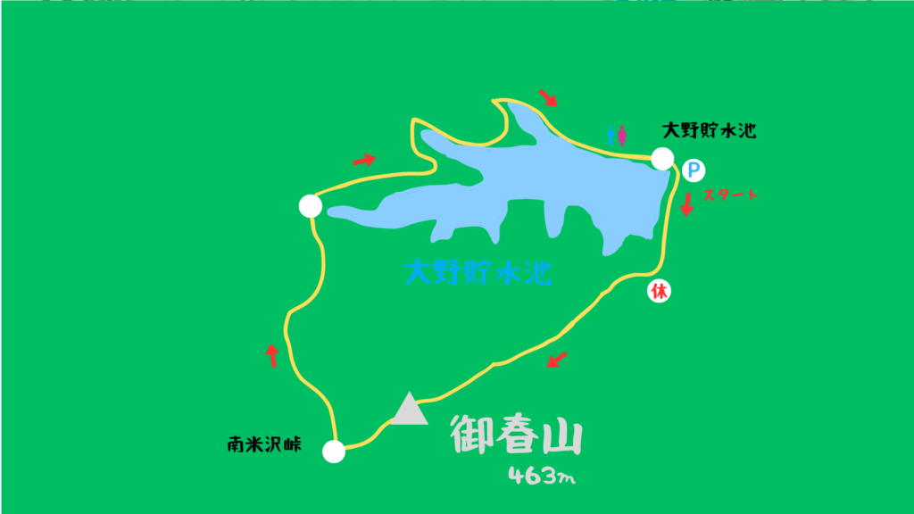 御春山 登山地図