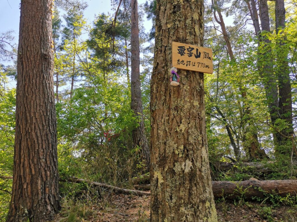 要害山 山名板