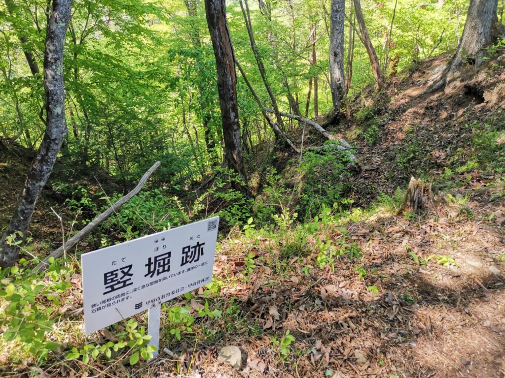 要害山 竪堀跡