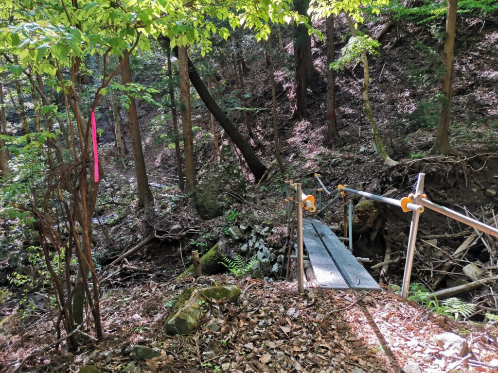 登山道 橋