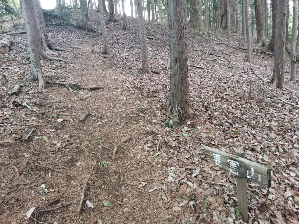 要害山 道標