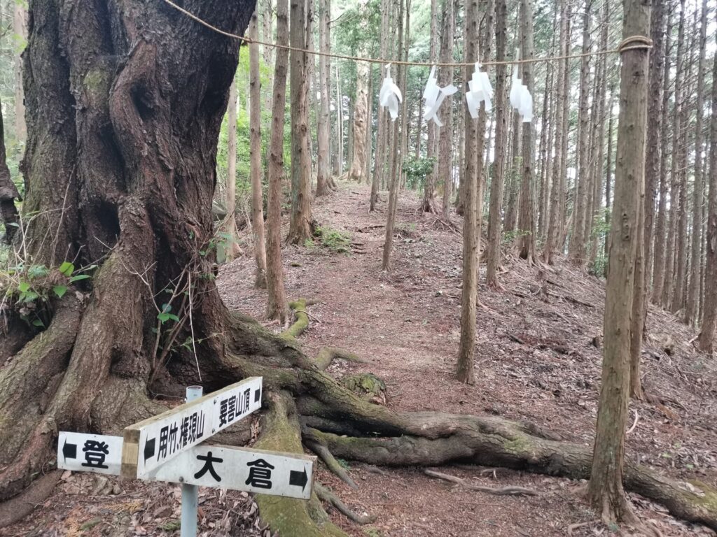 分岐 道標