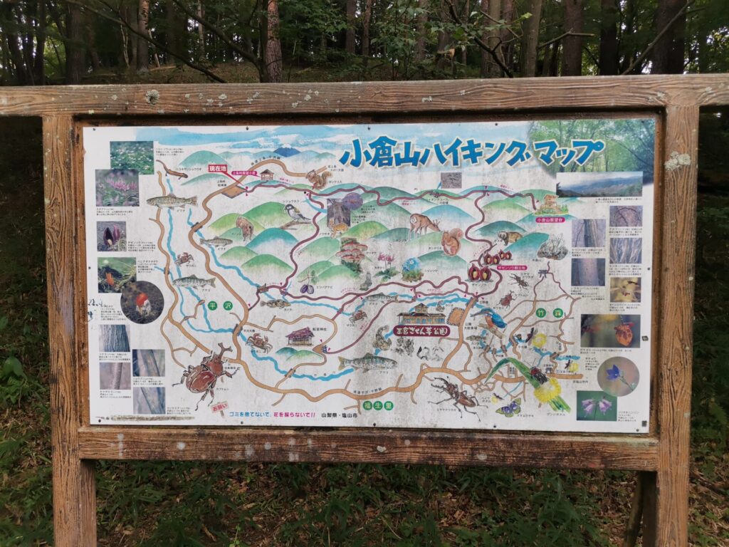 小倉山ハイキングマップ