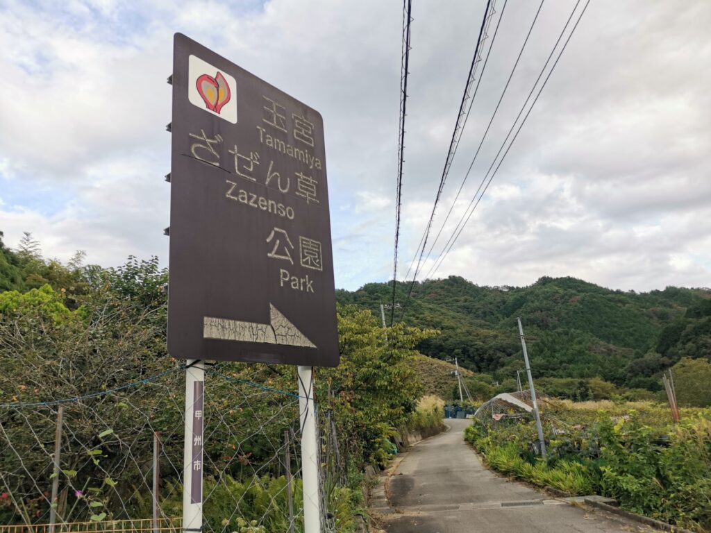 玉宮ざぜん草公園入口