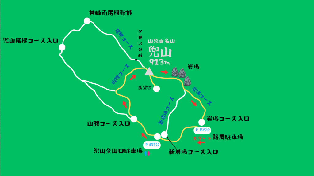 兜山 登山地図