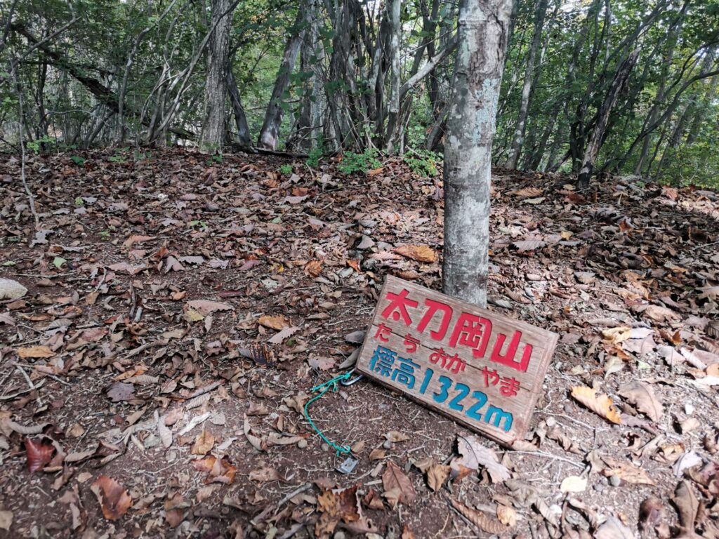 太刀岡山 山名板