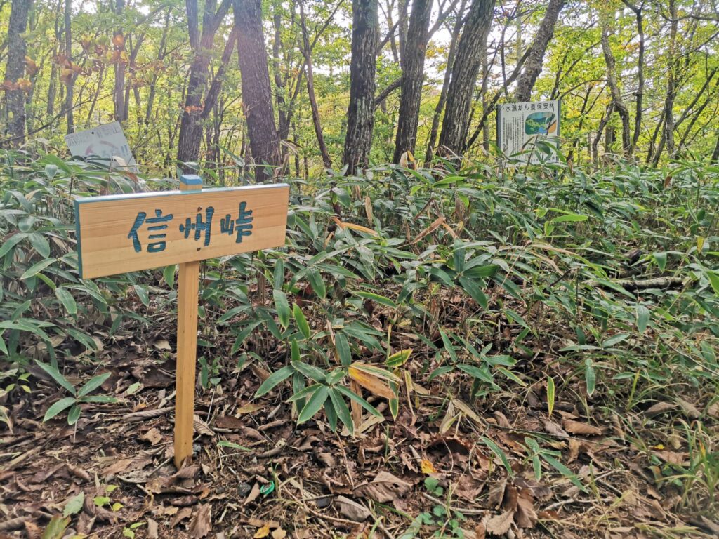 信州峠 看板