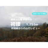 袴腰（山梨県）登山｜マイカーで訪れる場合の駐車場、登山口、登山ルートなどの紹介【甲斐百山】