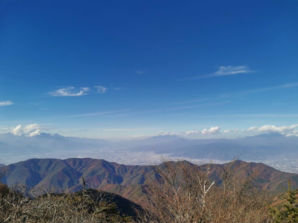 八ヶ岳 甲府盆地