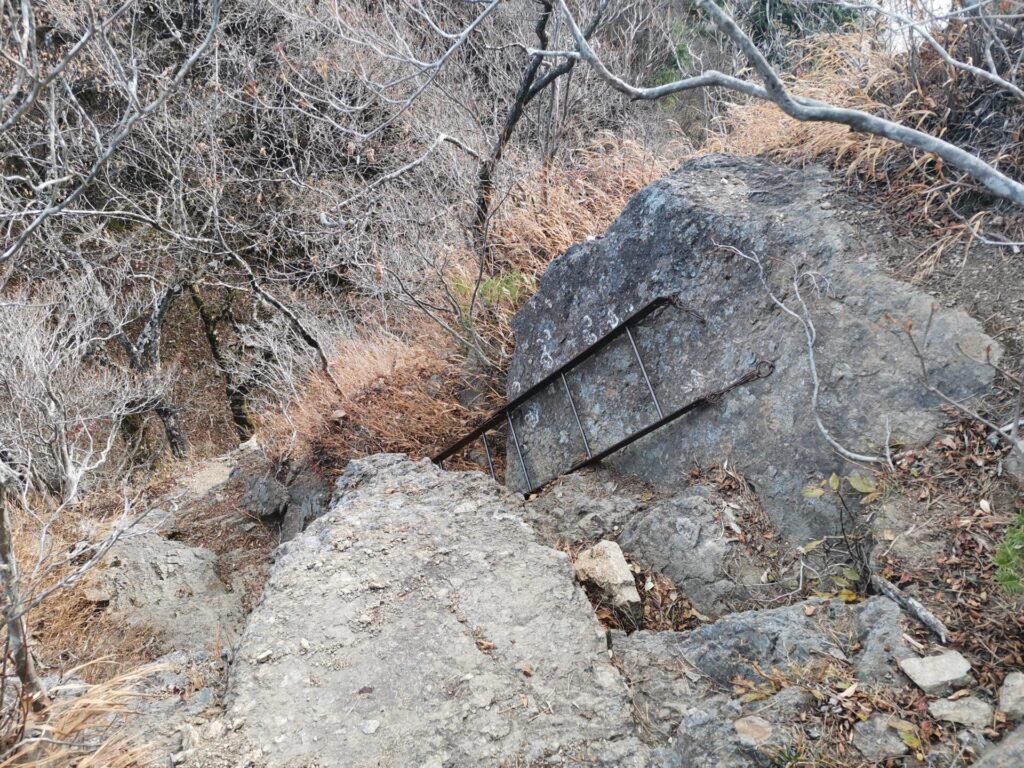 岩場 ハシゴ