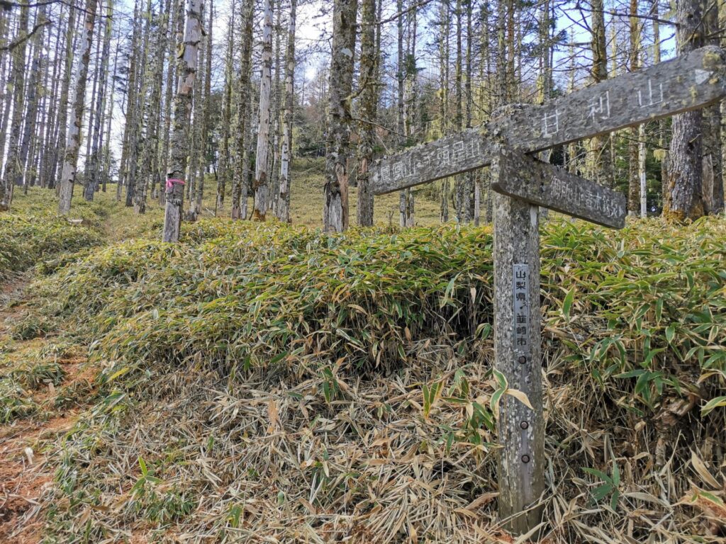 千頭星山 道標