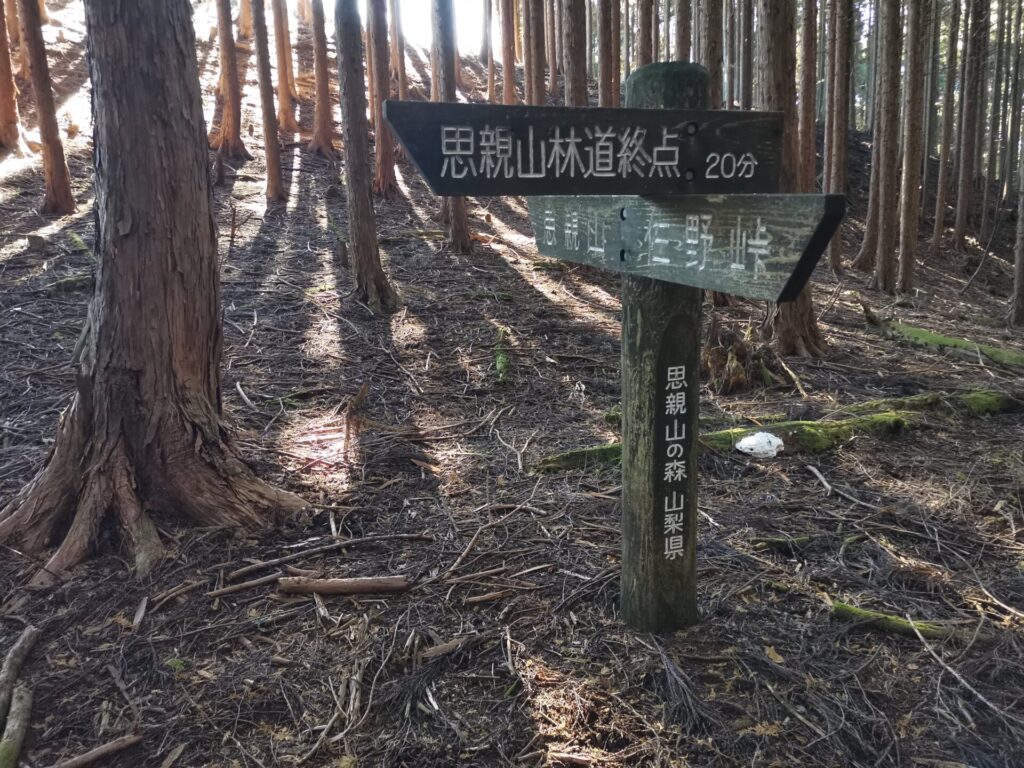 思親山 道標