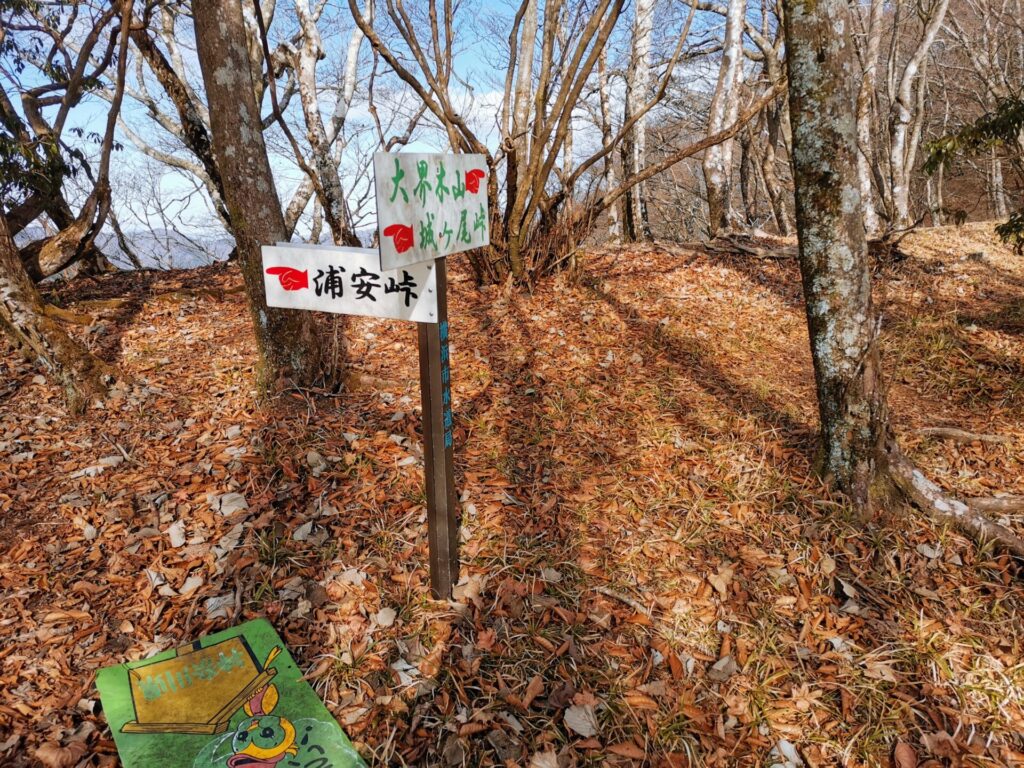 大界木山 道標