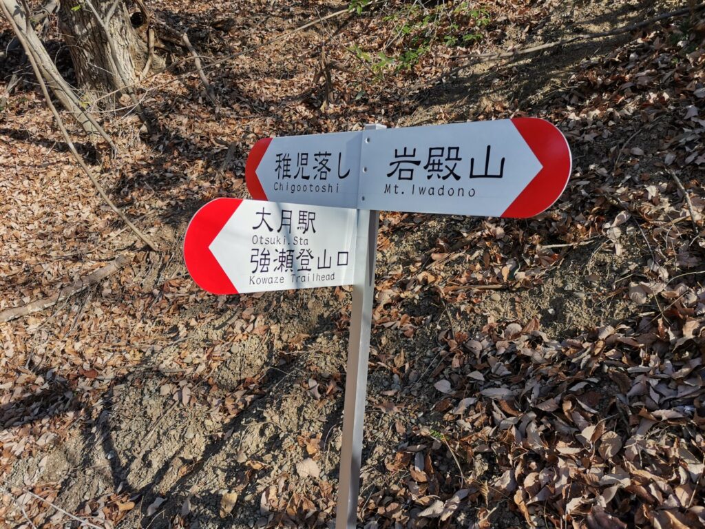 分岐点 道標