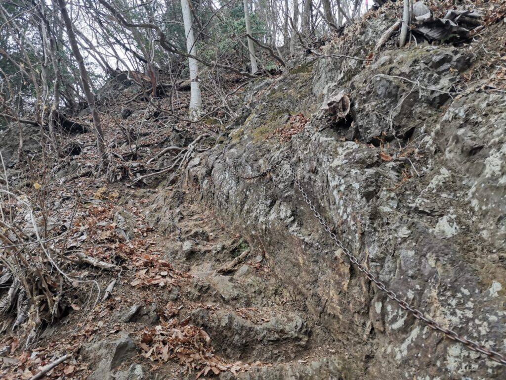 登山道 鎖