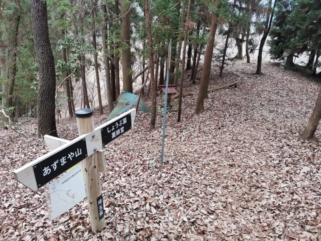 しょうぶ園 道標