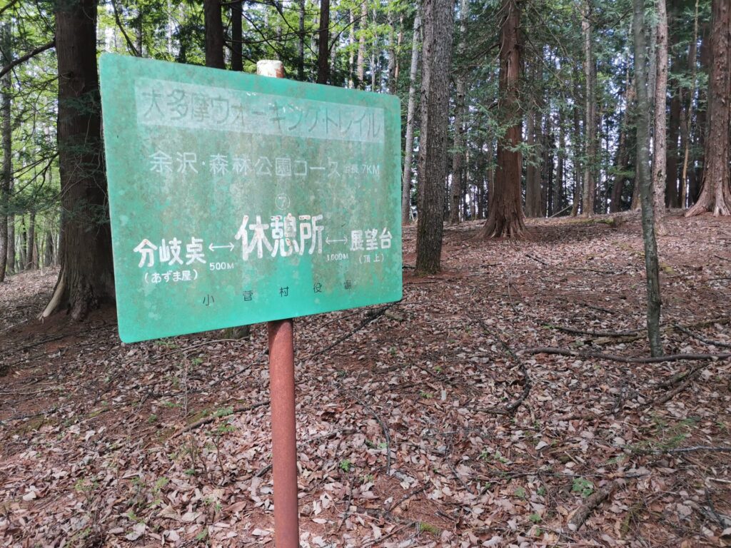 大多摩ウォーキングトレイル 看板