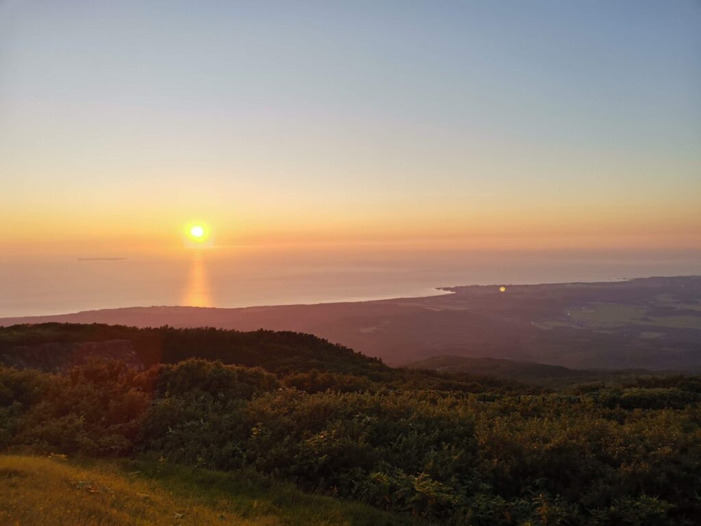 夕日